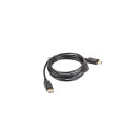Lanberg DisplayPort kaabel 19 pin V1.2 4K, 3 m | CA-DPDP-10CC-0030-BK | DisplayPort DisplayPort'iks