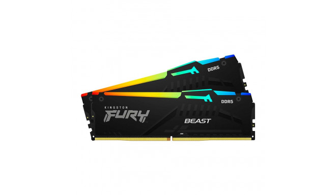 Kingston 32GB 6400MT/s DDR5 CL32 DIMM (Kit of 2) FURY Beast RGB EXPO