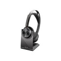 HP Poly Voyager Focus 2 Microsoft Teams Certified USB-C-C Headset +USB-C/A Adapter + Charging Stand 