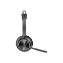HP Poly Voyager Focus 2 Microsoft Teams Certified USB-C-C Headset +USB-C/A Adapter + Charging Stand 