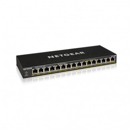NETGEAR GS316PP haldamata gigabit ethernet (10/100/1000) toite üle etherneti (PoE) must
