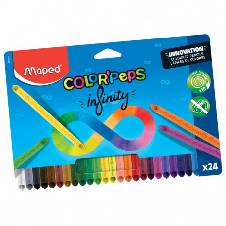 Värvipliiats SchoolPeps Infinity 24 värvi, Maped