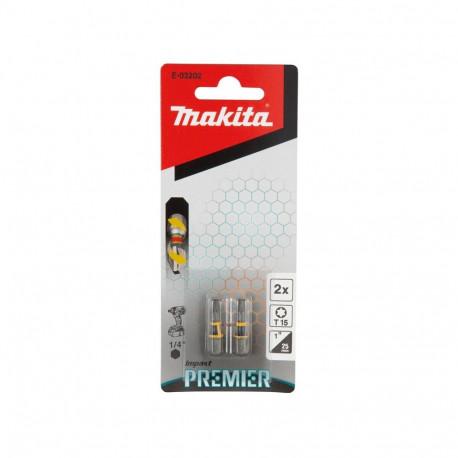 IMPACT TORSION SCREW BIT T15-25MM 2PCS