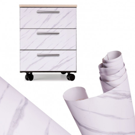 Isekleepuv fooliumrull tapeedivineer valge marmor - jazz 1,22x50m