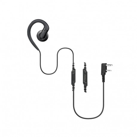 EM-3449- K1/SC/1W 1 wire swivel C shape earpiece with inline PTT mic for ,with removable eartip, for