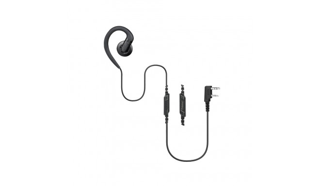 EM-3449- K1/SC/1W 1 wire swivel C shape earpiece with inline PTT mic for ,with removable eartip, for