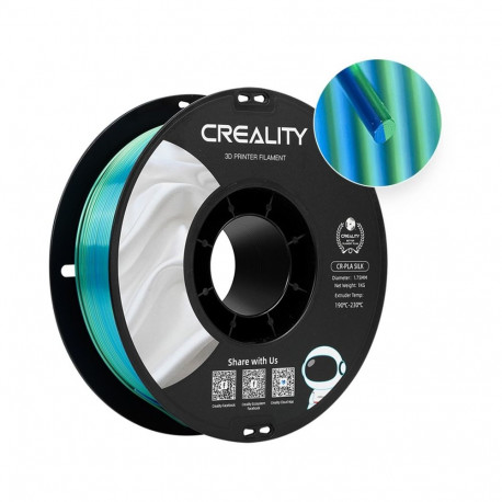 Creality CR-Silk PLA Filament Blue/Green, 3D Filament (1 kg, 1.75 mm, on a roll)