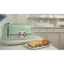 Ariete Vintage 4-slot toaster 156 (light green, 1,600 watts, for 4 slices of toast)