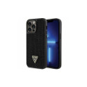 Guess GUHCP14XHDGTPK iPhone 14 Pro Max 6.7" must kõvakaaneline ümbris Rhinestone Triangle