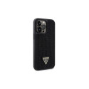 Guess GUHCP14XHDGTPK iPhone 14 Pro Max 6.7" must kõvakaaneline ümbris Rhinestone Triangle