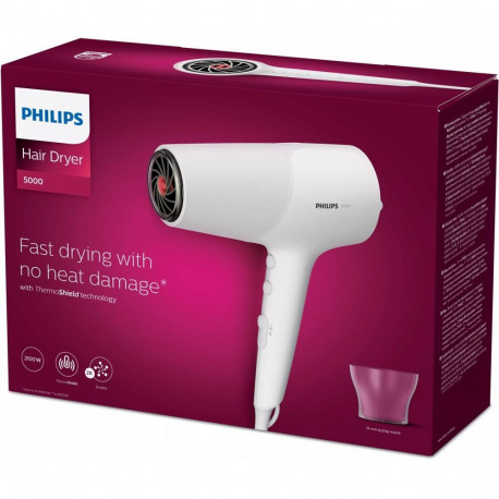 Philips föön 5000 series BHD500/00 2100W, valge