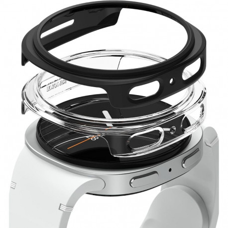 RINGKE SLIM 2-PACK GALAXY WATCH 8 / 9 (40 MM) CLEAR & MATTE BLACK