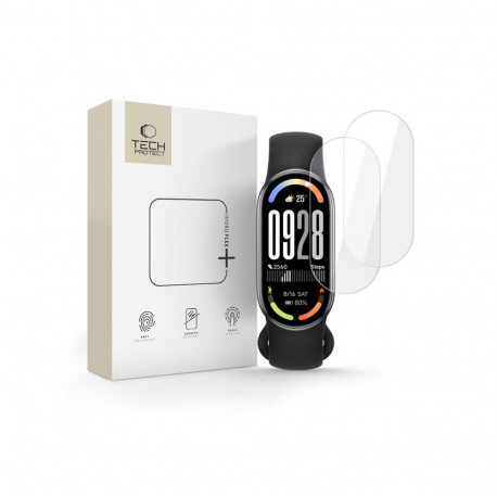 FOLIA HYDROŻELOWA TECH-PROTECT HYDRO FLEX+ 2-PACK XIAOMI SMART BAND 8 / 9 / 10 / NFC CLEAR