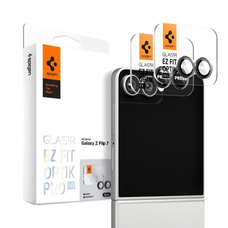 OSŁONA APARATU SPIGEN OPTIK PRO HD GLAS.TR ”EZ FIT” CAMERA PROTECTOR 2-PACK GALAXY Z FLIP 7 / 8 BLAC