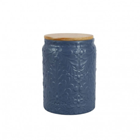 CANISTE BAMB LID BLUE 10.7X16.2CM 1100ML