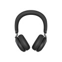 JABRA Evolve2 75 Headset on-ear Bluetooth wireless active noise cancelling USB-A noise isolating bla
