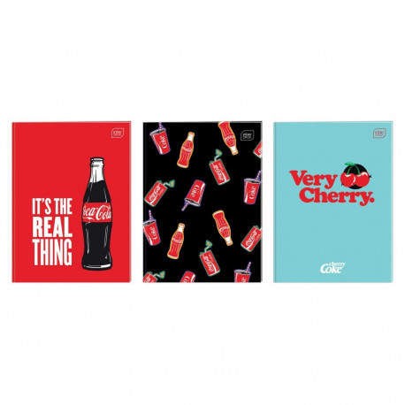 Kaustik A4 32 lehte 70g 5x5 ruut Mat+UV Coca Cola assortii Interdruk