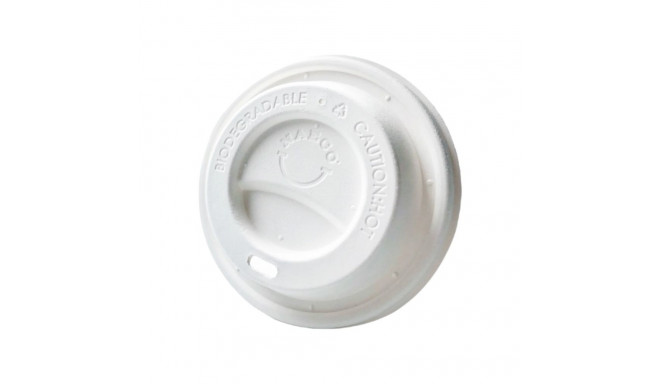 Kaas kohvitopsile 200/250ml W8 80mm valge  50tk/pk