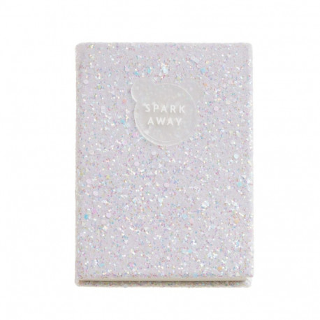 Märkmik Shiny White Dots B2F, 96 täppidega lehte, Miquelrius