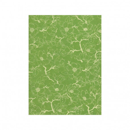 Nepaali paber A4 Magnolia White on Dark Citrus
