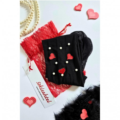 SOKISAHTEL VALERIA südametega sokid pitslises kinkekotis 444