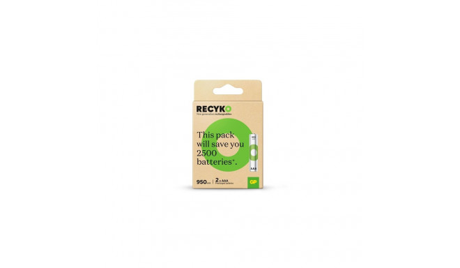 ACCU 950MAH AAA RECYKO 2PCE