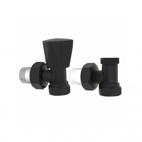 SET OF BLACK TOWELDRYER VALVES 1/2