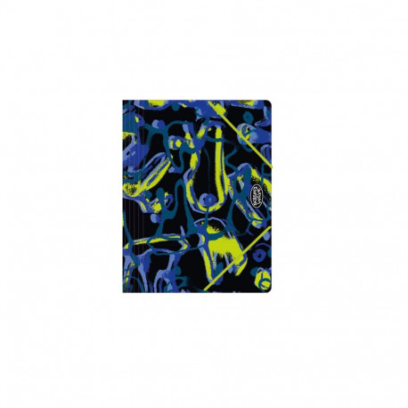 Kummiga mapp OCW BLUE LIQUID, PP, A4