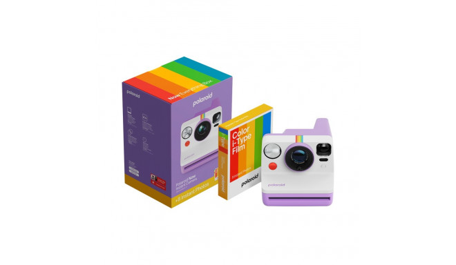 Polaroid Now Gen 3 Purple bundle with Color Film (8 photos)