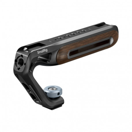 SmallRig 5250 Wooden Top Handle with Cold Shoe Mount