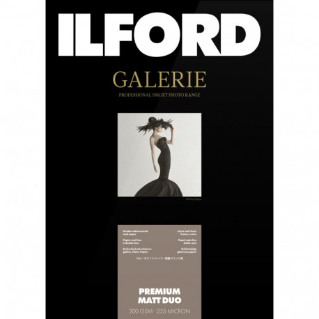 Ilford fotopaber Galerie Premium Matt Duo 200g A2 50 lehte