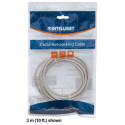 Intellinet Network Patch Cable, Cat6, 5m, Grey, CCA, U/UTP, PVC, RJ45, Gold Plated Contacts, Snagles