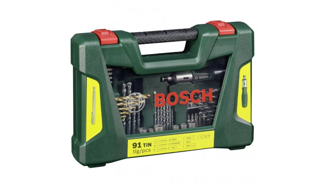 Bosch V-Line Titanium puur- ja otsakukomplekt 91 osa