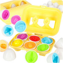 hariduslik puzzle sorter sobitada kujundeid munad montessori puu-köögiviljad 6tk