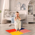 Montessori sensoorne puzzle matt jalamassaažiks 8 tükki