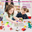 Kiddyz 24pcs Modelling Clay Set Soft Air-Dry & Non-Toxic Creative DIY Toy Multicolor