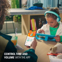 JBL JR 320BT Wireless Bluetooth On-Ear Headphones for Kids with Built-in Mic Safe Volume Limit Blue