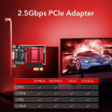 Cudy PE25 2.5G Ethernet PCIe Adapter Realtek Chipset VLAN Jumbo Frame Flow Control Must