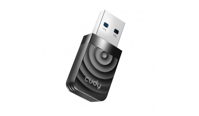 Cudy WU1300S AirMax AC1300 Dual Band WiFi USB Adapter USB 3.0 High Speed High Gain Black
