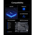 Cudy BE9300 WiFi 7 Bluetooth 5.4 PCIe BE200 Tri Band Antennad Must