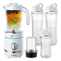 Noveen SB2100 Sport Blender 500W 6 Teraga + Pulse + Hakkija + LED 2x600ml + 300ml Pudelite BPA-vaba 
