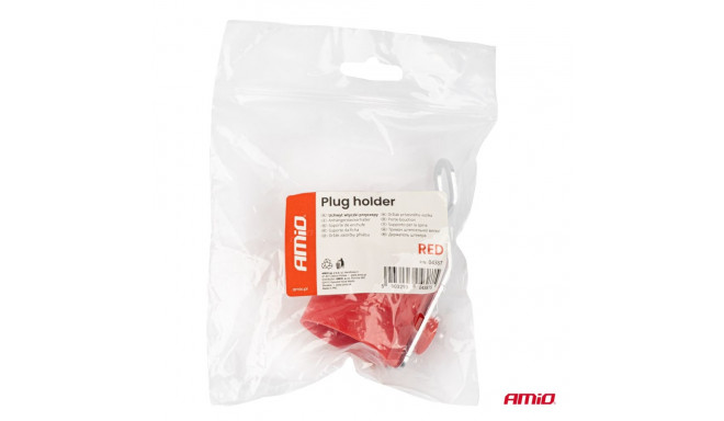 Haagise pistikuhoidik, punane