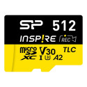 Silicon Power Inspire | 512 GB | microSDXC | Flash memory class C10, UHS-I U3, V30