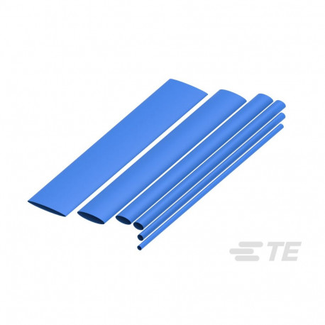 2:1 Blue Polyolefin 6.4mm Heat Shrink Cable Sleeve, 1.22m Length