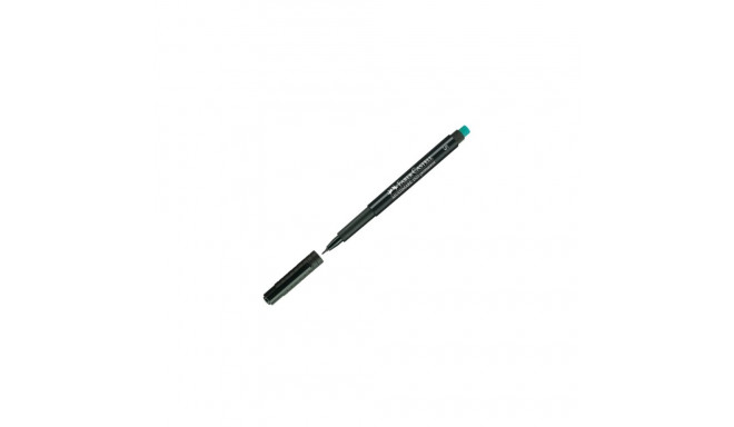 Permanentne marker FABER-CASTELL Multimark 1523 S/0,4mm kustukummiga must