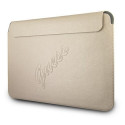 Originaal GUESS sülearvuti ümbris Saffiano Script GUCS13PUSASLG 13 tolli kuldne