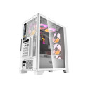 Arvutikarp Darkflash DRX70 GLASS + 4 RGB ventilaatorit (valge)