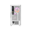 Arvutikarp Darkflash DRX70 GLASS + 4 RGB ventilaatorit (valge)