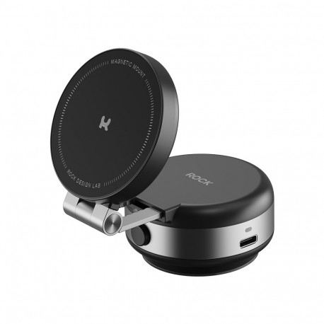 Rock Car hoidja Q16 elektriline vaakum magnetiline must