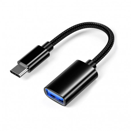 Fusion Adapter USB-C to USB-A 3.0 OTG Connection Black (OEM)